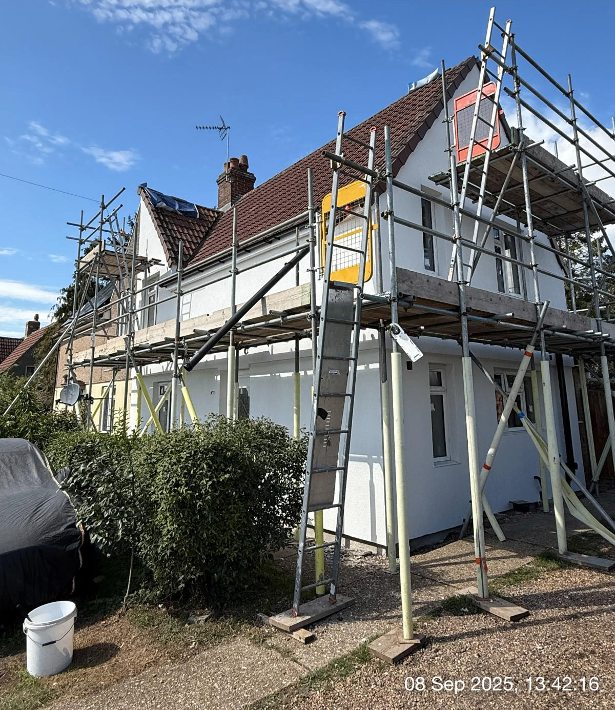 Scaffolded Elevation — Render · In progress
