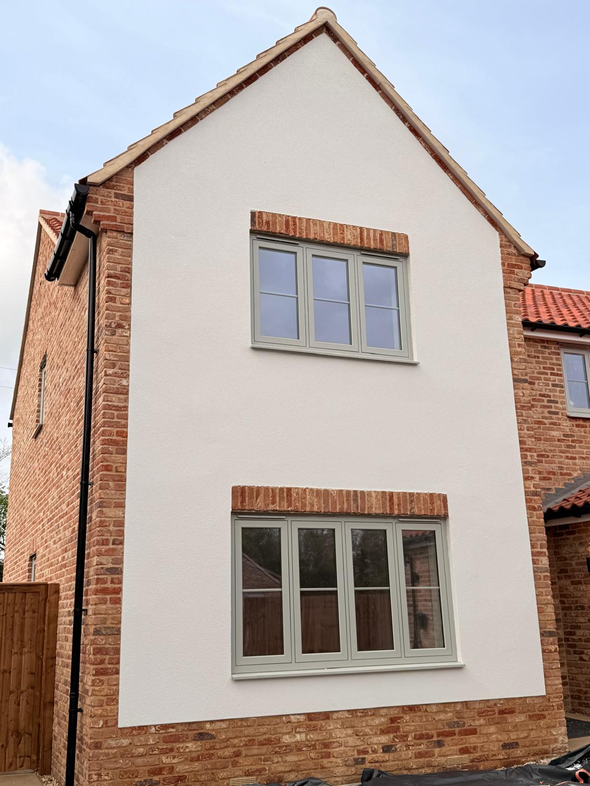 New Build Gable — Silicone · White